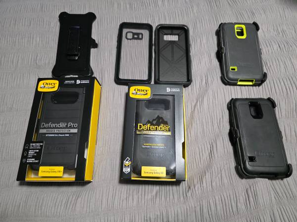 Samsung Galaxy S10 Plus, S8, and S5 Otter Box Cases 1