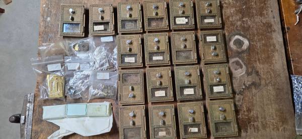AUTHENTIC OLD POST OFFICE BOXES 1