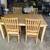 Solid hardwood table with 4 chairs 4 thumbnail