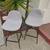 Modern Bar Stools (Set of 2) – Upholstered, Metal Legs Walnut Finish 3 thumbnail