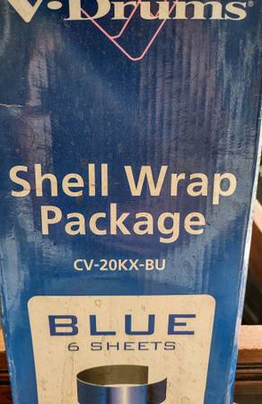 Roland Blue Shell Wrap Package for TD-30KV & TD-20SX V-Drums 1