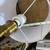 Modern Gold Color Pivoting Top & Adjustable Shade Floor Lamp 14 thumbnail