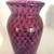 6" Purple hand blown art glass vase with tiny bubbles 1 thumbnail