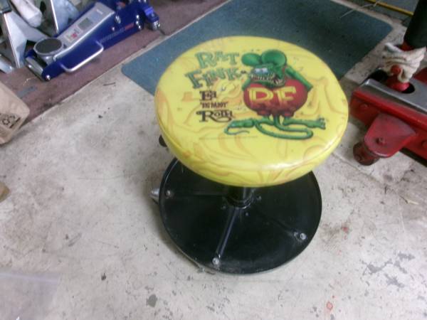 BIG DADDY ED ROTH,  ANTIQUE STOOL 1