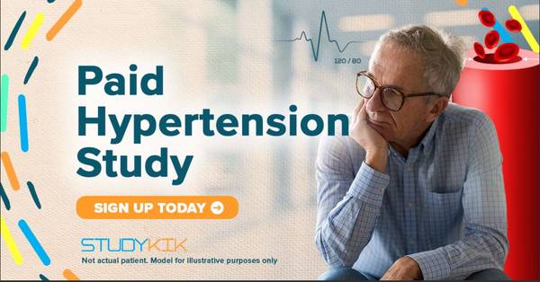 Paid High Blood Pressure Study 1