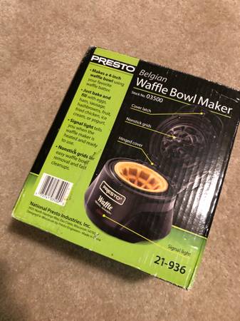Presto 03500 Belgian Waffle Bowl Maker 1