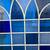Blue Ripple Textured Glass Gothic Arch Window GA0450 7 thumbnail
