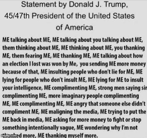 Statement By Donald J. Trump 1