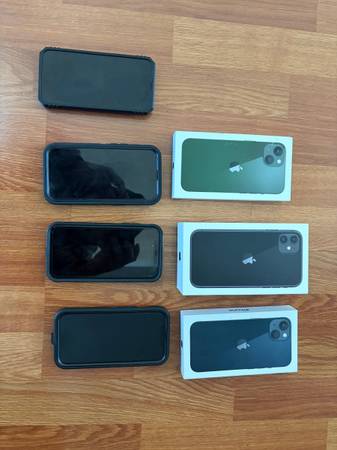 3 iPhone 13’s and 1 iPhone 11 1