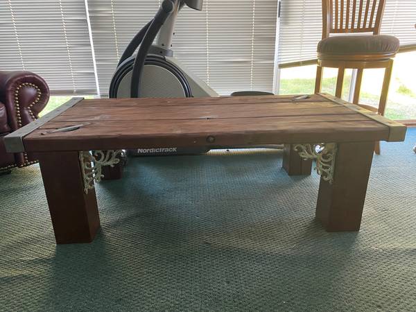 WW 2 Liberty Ship Hatch Cover Coffee Table 1