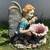 Homestications 1999 vintage garden fairy with wings & flower pot 6 thumbnail