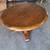 Solid Oak Round Dining Table W/Leaf Very Heavy No Chairs 1 thumbnail