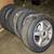 SET OF 4 MSW 5 SPOKE 5 LUG 15"X6.5" ALUMINUM RIMS WITH LIKE NEW TIRES 1 thumbnail