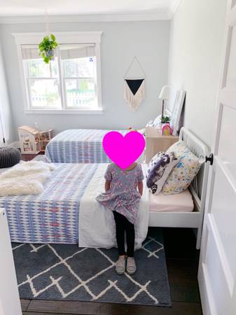 2 Ikea twin beds with mattress 1