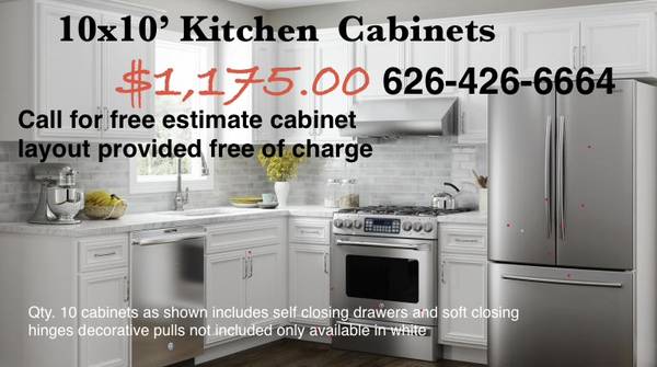 10 x 10’ kitchen cabinets 1