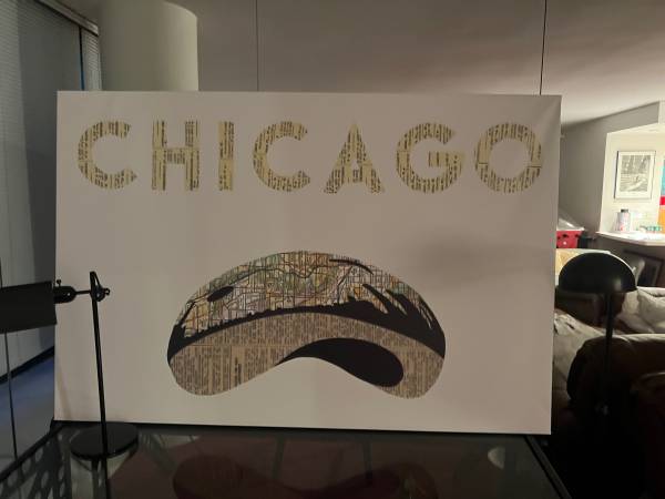 ICANVAS CHICAGO BEAN PRINT 1