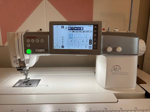 Janome Continental M7 Professional + Janome Sewing Table 1