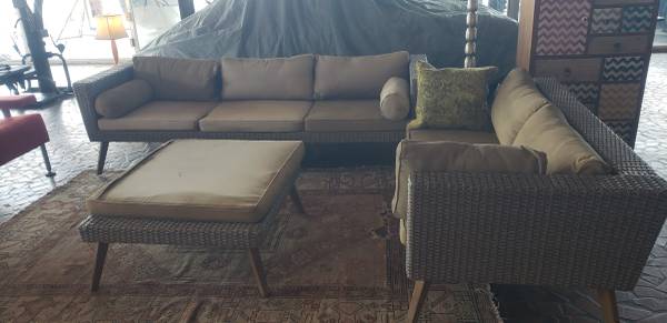 Patio Furniture Set with Ottoman 1