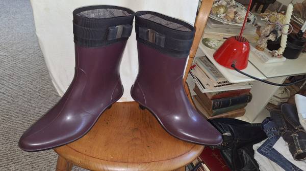 Salvatore Ferragamo Purple Women's  Rain Boot 1