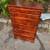 Vintage solid maple gel stained 5 drawer dresser 2 thumbnail