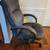 Gray Upholstered Rolling Office/Desk Chair with Armrests 4 thumbnail