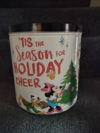 Mickey Mouse & Friends Large Colorful Decorative Holiday Tin with Lid 1