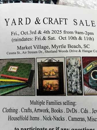 Community Yard  & Craft Sale 1