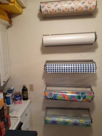 Commercial Grade Gift Wrap Rolls and Dispensers with Cutters 1