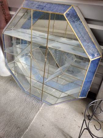 Retro stained glass cabinet 1