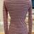 Striped Long Sleeve Henley Shirt – Tagged Medium (fits like Small) 2 thumbnail