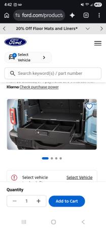 Bronco cargo security drawer/safe 1