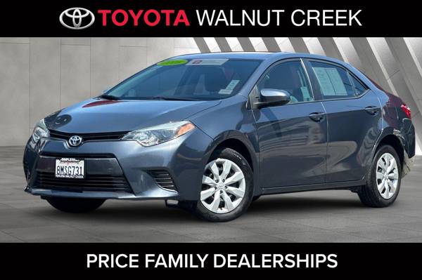 2016 Toyota Corolla LE - $12,900 (ToyotaWalnutCreek.com, CA)63617509613827121