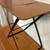 Mid Century Table Folding Snack Metal 20 3/8"T x 16W x 13 3/8D 5 thumbnail