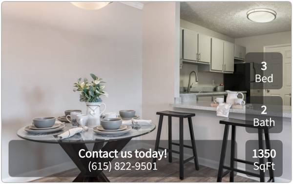 $1,725 / 3br - 1350ft2 - Great space for every taste. You'll love our 3 bed, 2 bath! (Hendersonville)63680393620227122