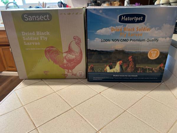 Chickens-Hens 5 Pound Box Of Black Soldier Fly Larvae Poultry Feed 1