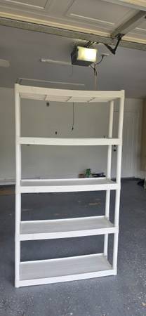 5 tier multipurpose easy assembly plastic garage storage shelving 1