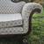ANTIQUE EMPIRE STYLE CARVED MAHOGANY SOFA WITH CLAW FEET 5 thumbnail