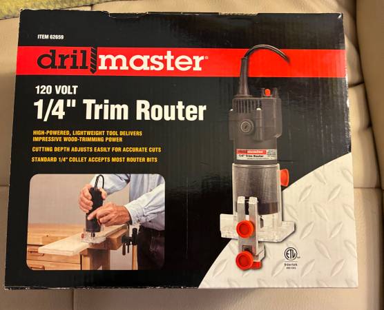 DRILL MASTER: 120 Volt 1/4" Inch Trim Router 1