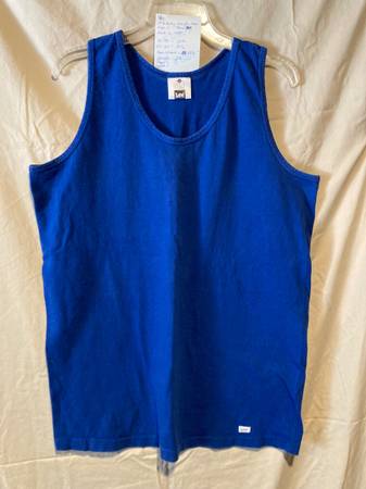 Lee Muscle Shirt Sleeveless Mens Size L Cotton 1
