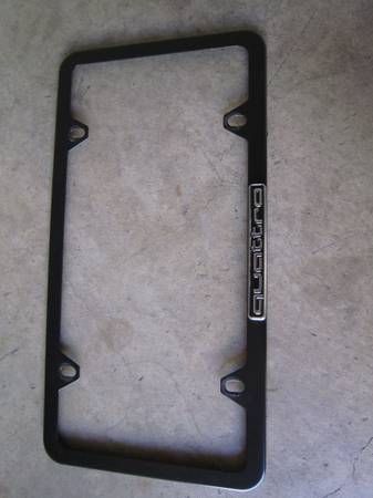 audi license plate frame "quattro" black 1