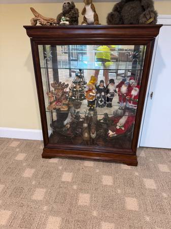 Pulaski curio w/lights/lock 1