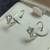 💎 1/2 CT. Solitaire DIAMOND 💎 14k White Gold Lever Back EARRINGS 💎 3 thumbnail