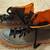 Boys size 5.5 Women's size 7.5 Converse Camo green and orange 2 thumbnail
