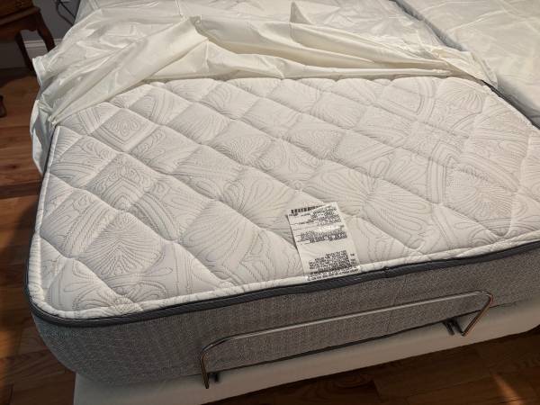 Twin adjustable electric bed frames and mattresses 1