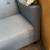 Blue nailhead chair with storage ottoman 5 thumbnail