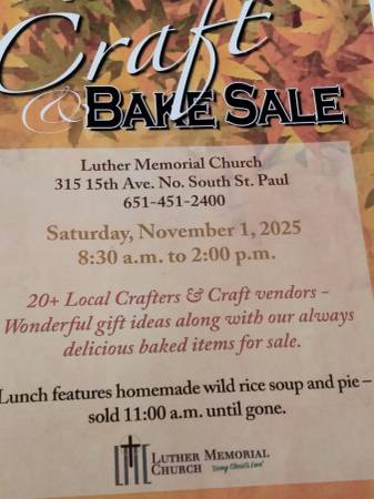Craft and Bake Sale 1