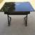 Modern Black Glass Computer Desk w/ Pull-Out Keyboard Tray – Excellent 2 thumbnail