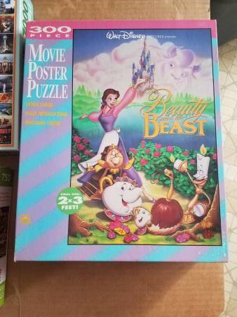 Disney BEAUTY And The BEAST Movie Poster Puzzle 300 Piece COMPLETE 1