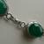 Sterling Silver and Green Agate Gemstone Necklace 2 thumbnail