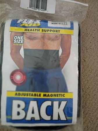 New in Package Adjustable Magnetic Back Brace 1